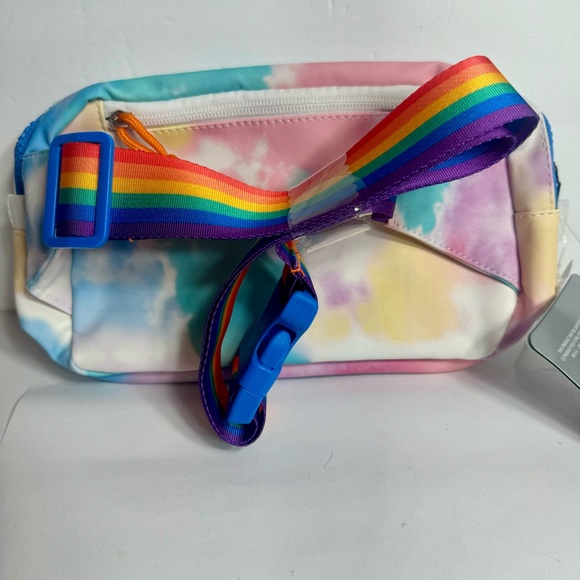 NWT. Disney Pride Collection crossbody hip fanny pack featuring a rainbow strap. - Picture 2 of 11
